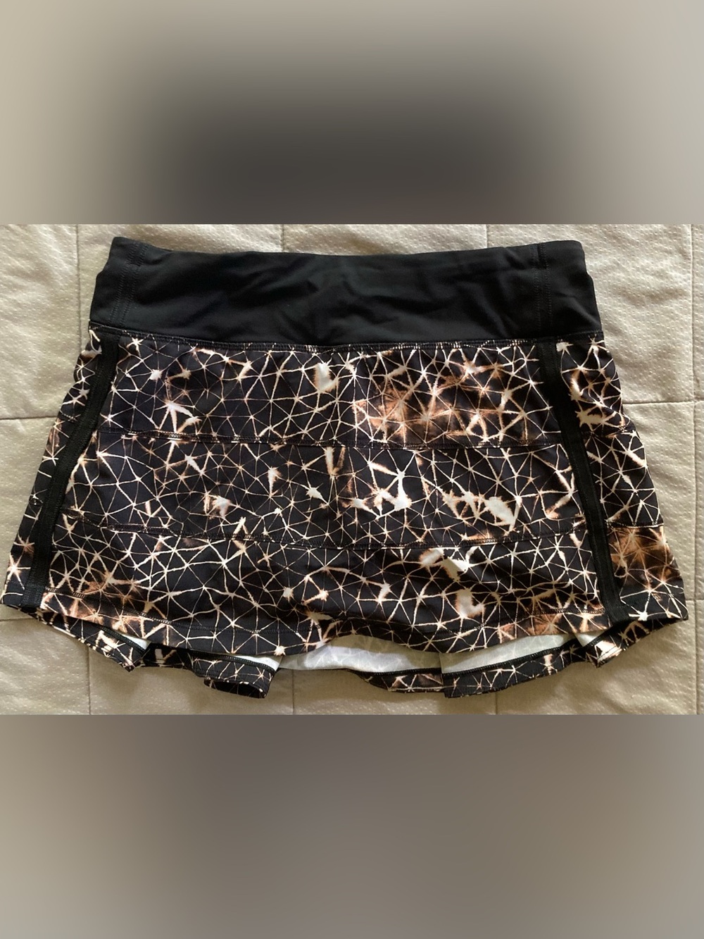 Lululemon Pace Rival Skirt Women’s 4 Black Sugar Crush Tennis Golf Pickleball